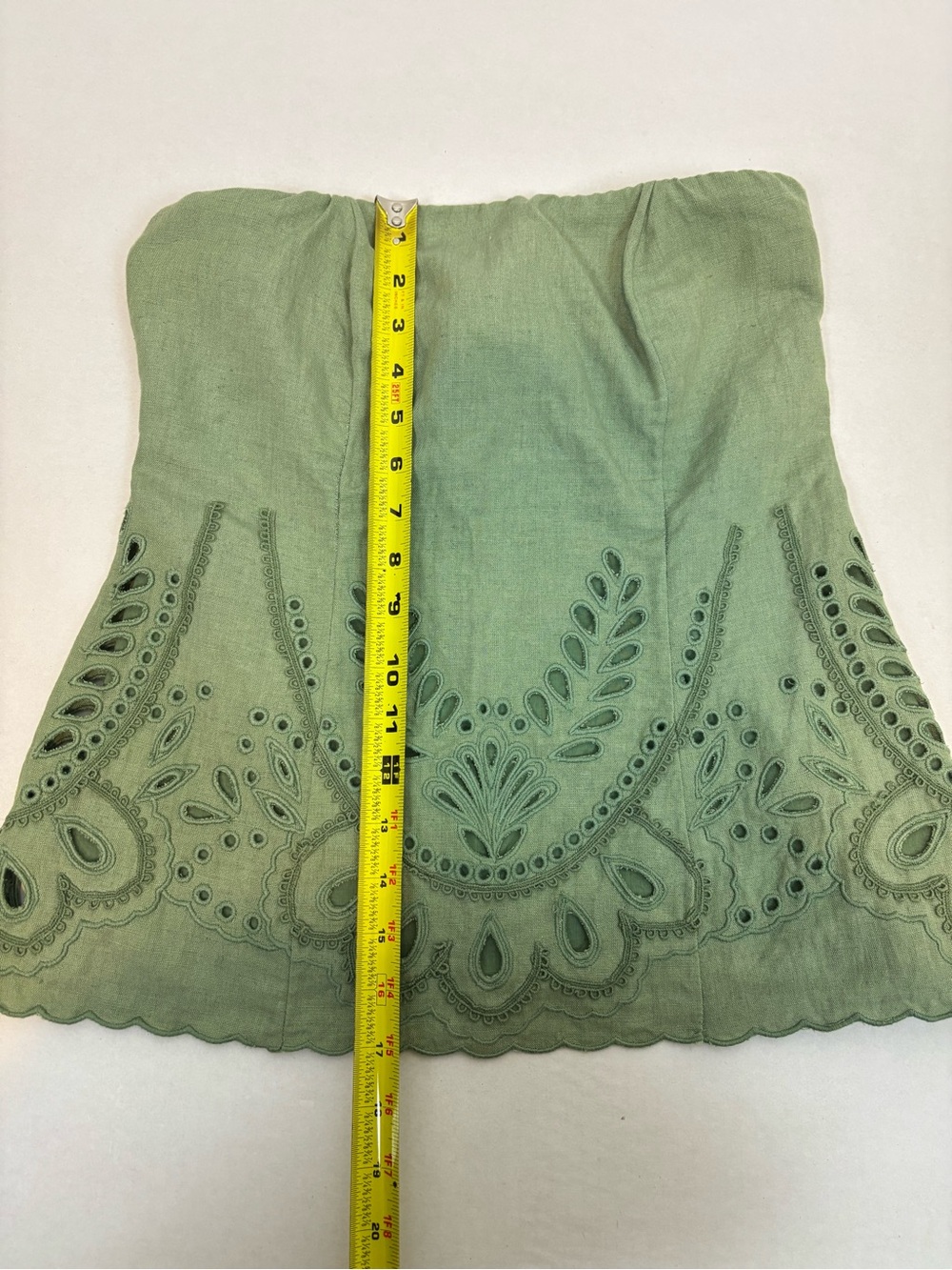 HEMANT AND NANDITA Strapless Top in Green Size S - Picture 14 of 14
